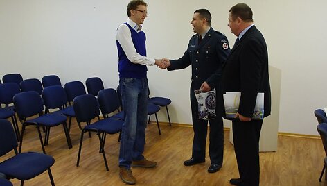 Apdovanotas moters gyvybę i&scaron;gelbėjęs vyras