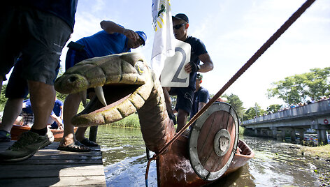 &bdquo;Vikingų&ldquo; laivų lenktynės &Scaron;ventojoje