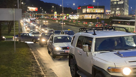 Vakarinės spūstys Vilniuje