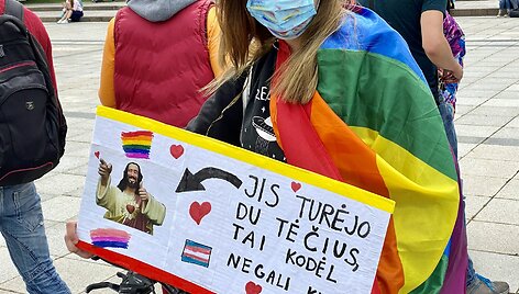 Vilniuje rengiamos LGBT eitynės už lygybę