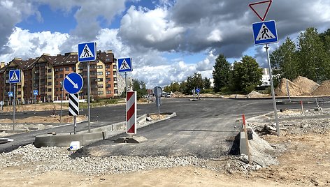 Rekonstruojama sankryža Pilaitėje