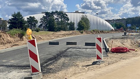 Rekonstruojama sankryža Pilaitėje