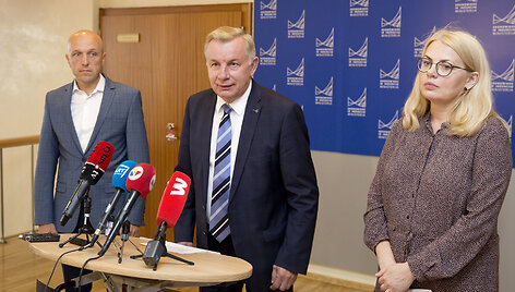 Spaudos konferencija dėl po liūties sutrikusių Registrų centro tvarkomų registrų ir informacinių sistemų veiklos