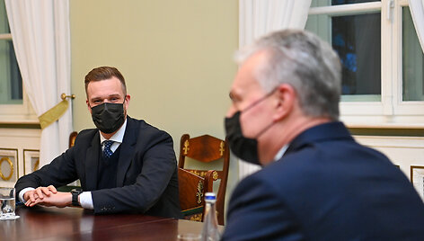 Prezidentas susitiko su kandidatu į užsienio reikalų ministrus Gabrieliumi Landsbergiu