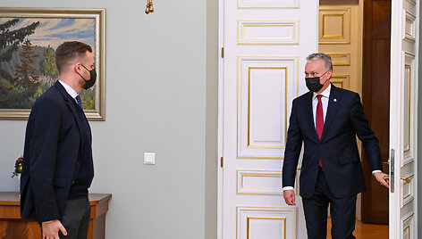 Prezidentas susitiko su kandidatu į užsienio reikalų ministrus Gabrieliumi Landsbergiu