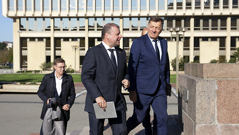Sauliaus Skvernelio ir kitų Seimo narių spaudos konferencija