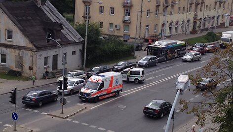 Avarija Savanorių prospekte Vilniuje