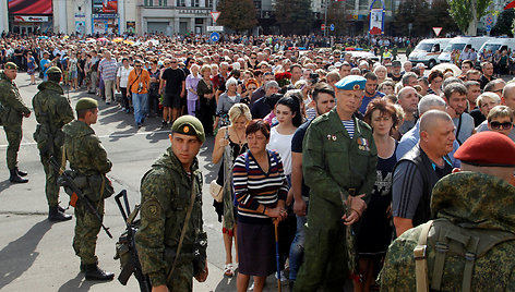 Kremliaus remiami separatistai gedi žuvusio vado