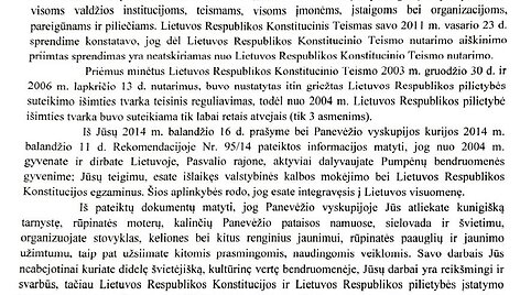 Atsakymas dėl pilietybės Williamui Gordonui