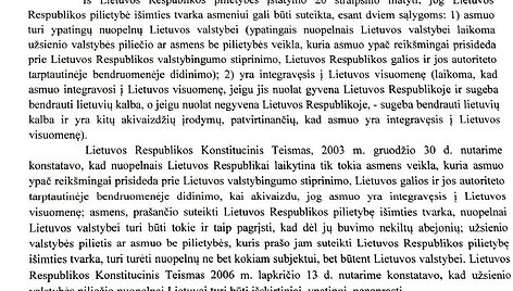 Atsakymas dėl pilietybės Williamui Gordonui