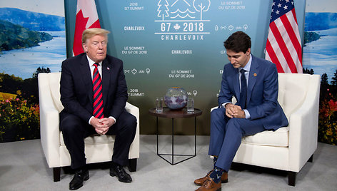 Donaldas Trumpas ir Justinas Trudeau