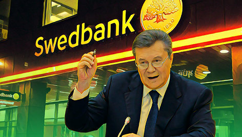 Ukrainos teisėsauga įtaria, kad galimas kyšis Viktorui Janukovyčiui mokėtas per sąskaitą „Swedbank“ Lietuvos padalinyje