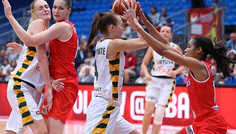 Europos moterų krep&scaron;inio čempionatas: Lietuva &ndash; Baltarusija