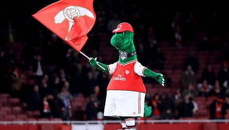 &bdquo;Arsenal&ldquo; talismanas &bdquo;Gunnersaurus&ldquo;