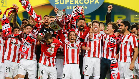 Bilbao &bdquo;Athletic&ldquo; triumfavo Supertaurės finale