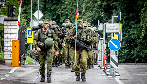 Lietuvos karo akademijos kariūnų baigiamojo žygio ceremonija