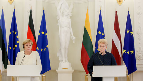 Prezidentūroje -  D.Grybauskaitės ir A.Merkel spaudos konferencija