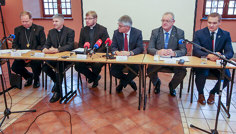 Spaudos konferencija apie popiežiaus vizitą Lieuvoje