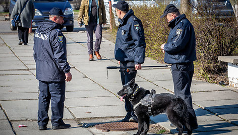 Kandidato į Ukrainos prezidentus Volodymyro Zelenskio apsauga 