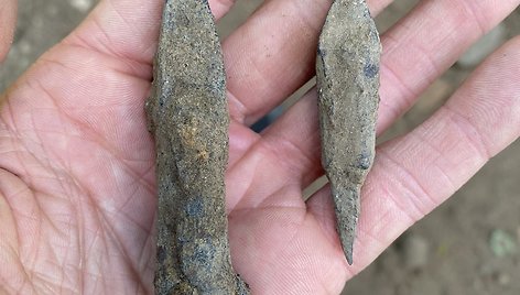 Trakų pusiasalio pilies archeologinių tyrimų metu aptikti radiniai