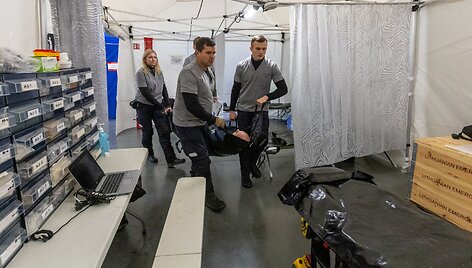 Lietuvos tarptautinės medikų komandos (LEMT) pratybos