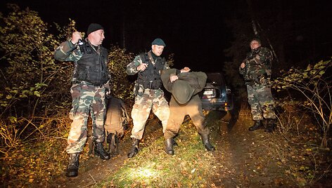 Nelegalų sulaikymo operacija Baltarusijos pasienyje