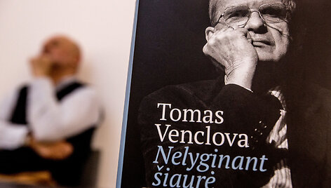 Jubiliejinis Tomo Venclovos vakaras nacionalinėje bibliotekoje