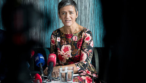 Už konkurenciją atsakinga Europos Komisijos narė M. Vestager