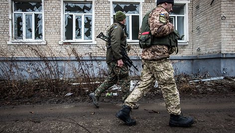 Ukrainos karių buitis priešakinėse pozicijose