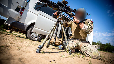 Lietuvoje vyko tarptautinės elitinių padalinių snaiperių pratybos &bdquo;Baltic shadows 2018&ldquo;