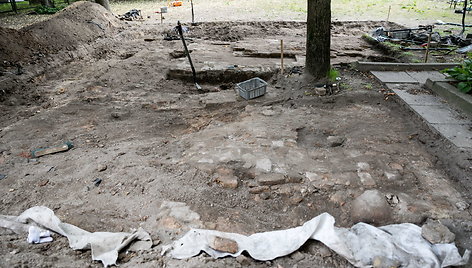 Archeologiniai kasinėjimai Vilniaus Vokiečių gatvėje.