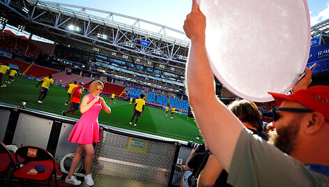 Pasaulio futbolo čempionato Rusijoje užkulisiai &bdquo;Reuters&ldquo; fotografų akimis
