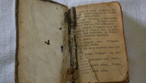 Merkio upėje rasta žuvusio partizano maldaknygė