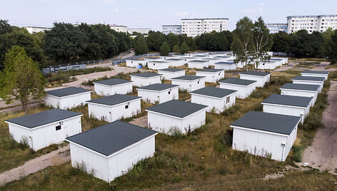 Hamburge parduoti pabėgėlių nameliai