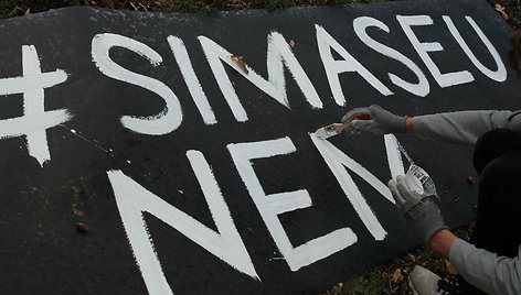 Plakatai Reformatų skvere