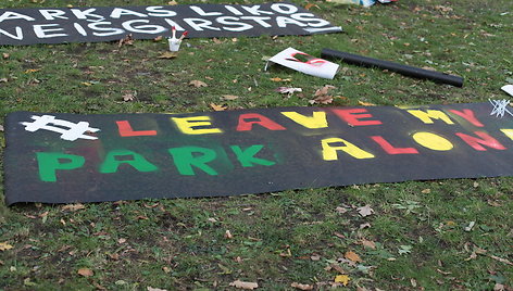 Plakatai Reformatų skvere