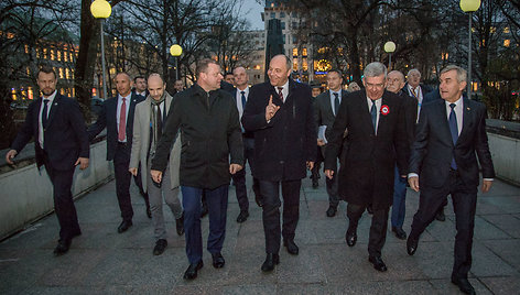 Premjeras susitiko su Lenkijos Senato pirmininku ir Ukrainos Aukščiausiosios Rados pirmininku