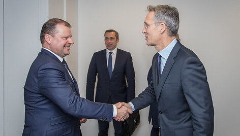 S.Skvernelis susitiko su NATO generaliniu sekretoriumi Jensu Stoltenbergu