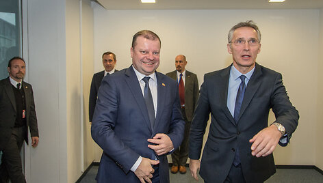 S.Skvernelis susitiko su NATO generaliniu sekretoriumi Jensu Stoltenbergu