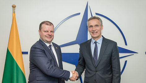 S.Skvernelis susitiko su NATO generaliniu sekretoriumi Jensu Stoltenbergu