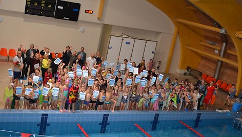Varėnos sporto centro plaukimo projekto dalyviai