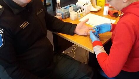 Kauno policininkai tapo kraujo donorais