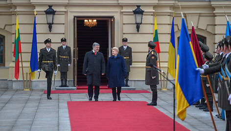 Prezidentė susitiko su Ukrainos Prezidentu Petro Poro&scaron;enka