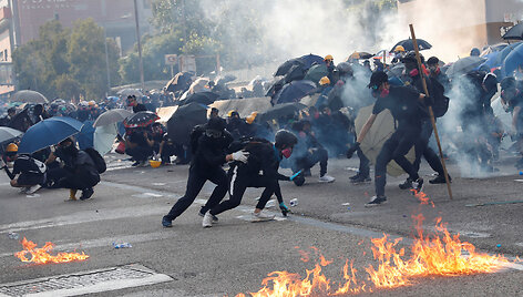 Protestai Honkonge