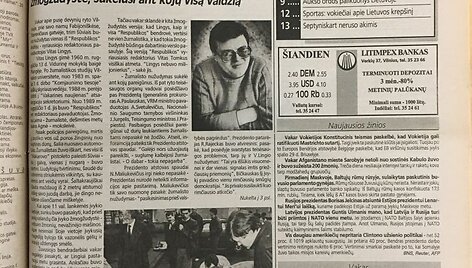 Laikra&scaron;čių antra&scaron;tėse &ndash; Vito Lingio nužudymas ir atsisveikinimas