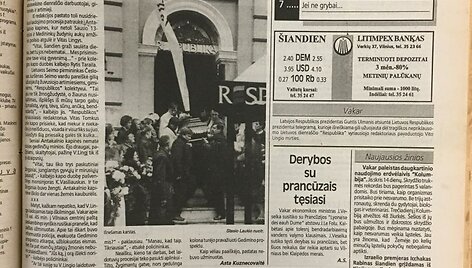 Laikra&scaron;čių antra&scaron;tėse &ndash; Vito Lingio nužudymas ir atsisveikinimas