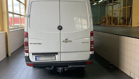 Sulaikytas mikroautobusas