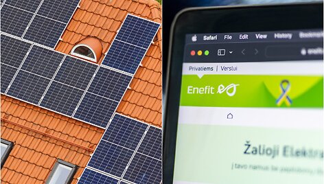 Pusmetį lauktos saulės elektrinės vyras nei&scaron;vys: koją paki&scaron;o čerpinis stogas