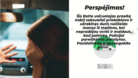 Pavežėjo priekabiavimas