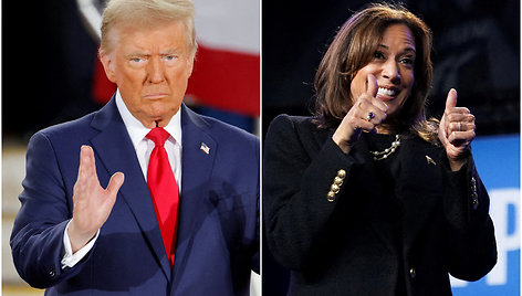 Donaldas Trumpas ir Kamala Harris